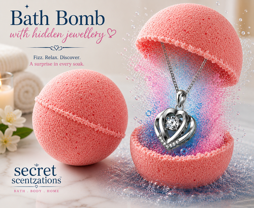 Black Cherry Jewellery Bath Bomb - Secret scentzations & T Belle