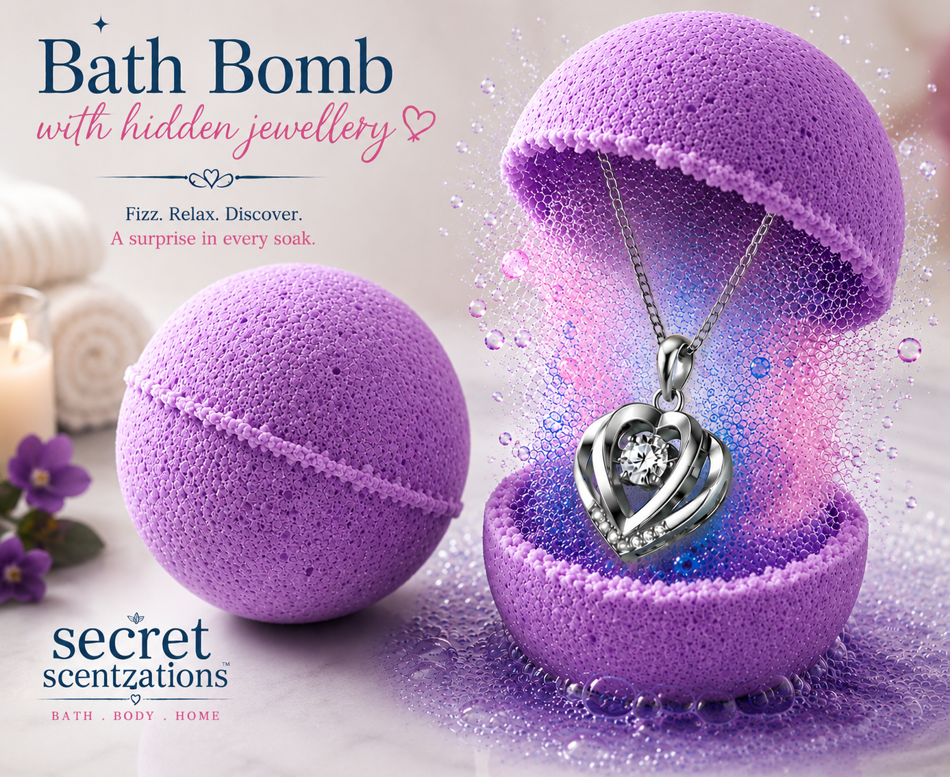 Monkey Farts Jewellery Bath Bomb - Secret scentzations & T Belle