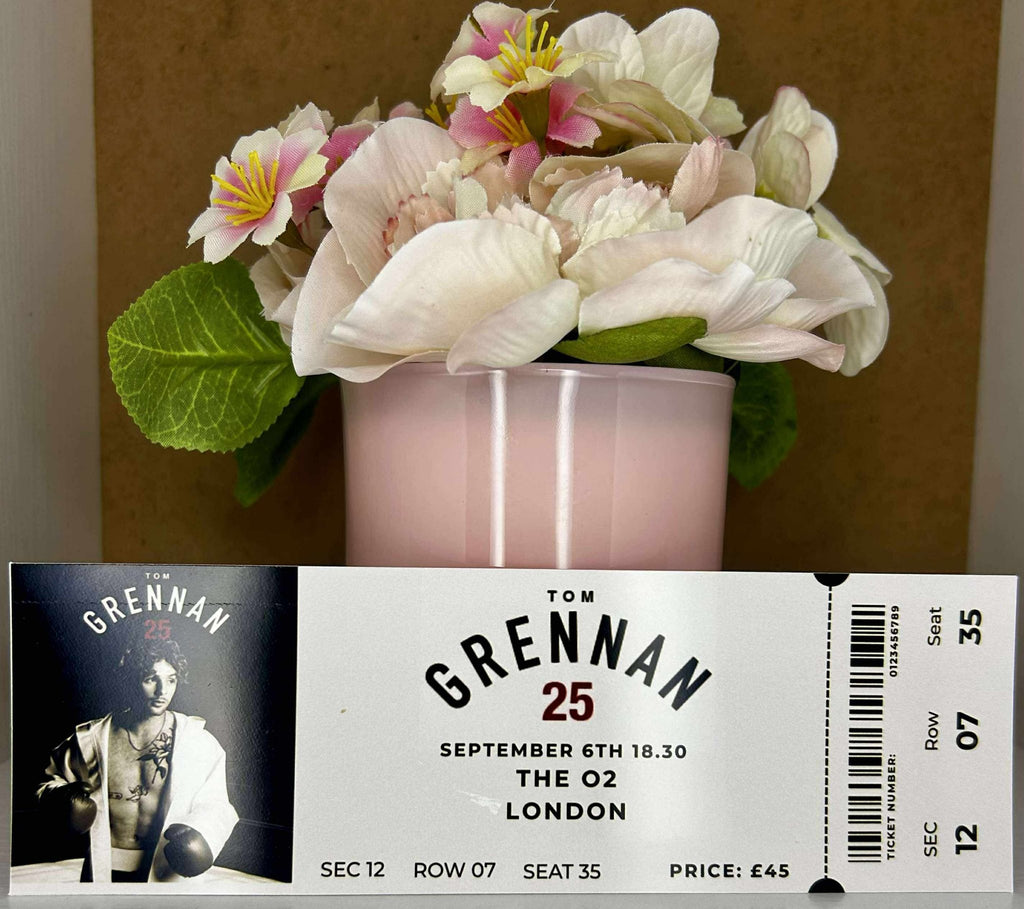 Personalised Music Concert Ticket Gift – Custom Keepsake Photo Card - Secret scentzations & T Belle