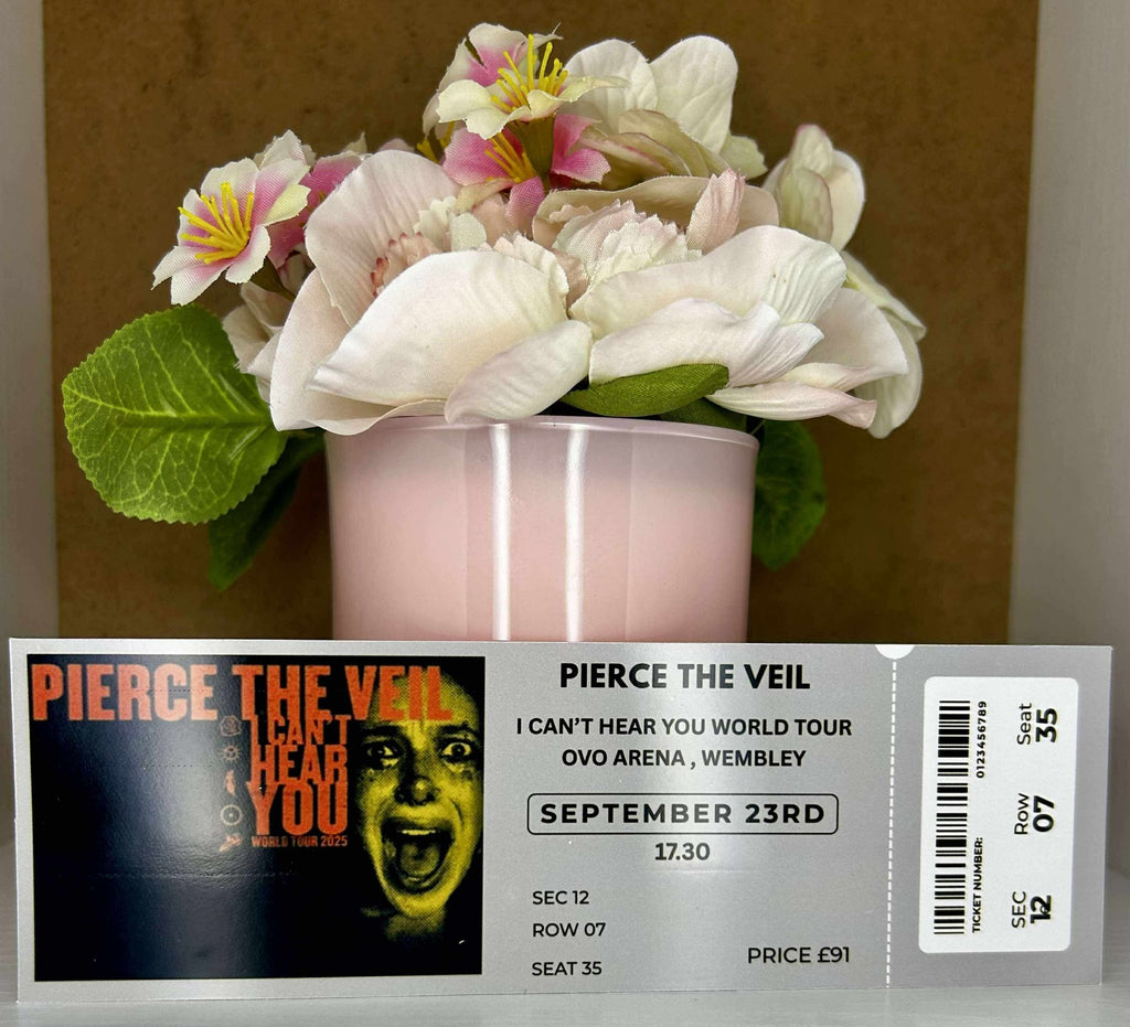 Personalised Music Concert Ticket Gift – Custom Keepsake Photo Card - Secret scentzations & T Belle