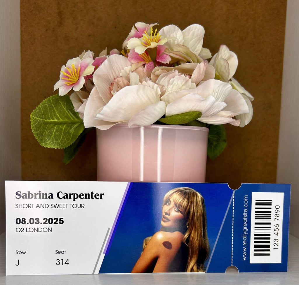 Personalised Music Concert Ticket Gift – Custom Keepsake Photo Card - Secret scentzations & T Belle