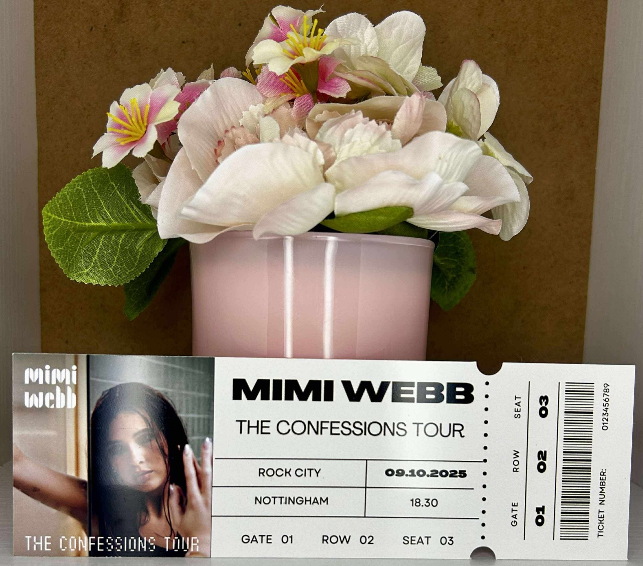 Personalised Music Concert Ticket Gift – Custom Keepsake Photo Card - Secret scentzations & T Belle