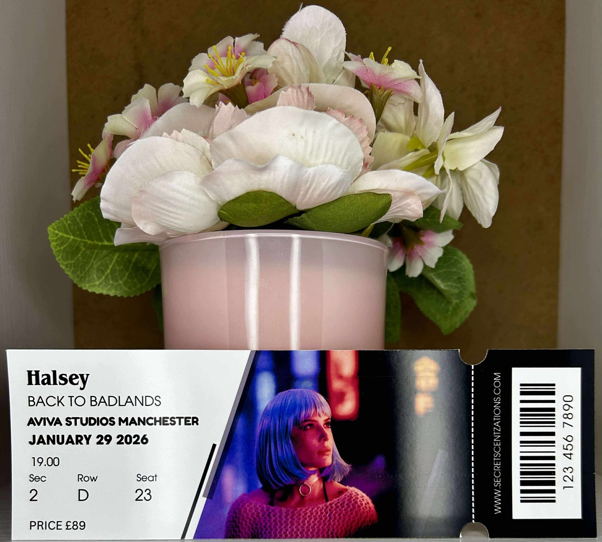 Personalised Music Concert Ticket Gift – Custom Keepsake Photo Card - Secret scentzations & T Belle