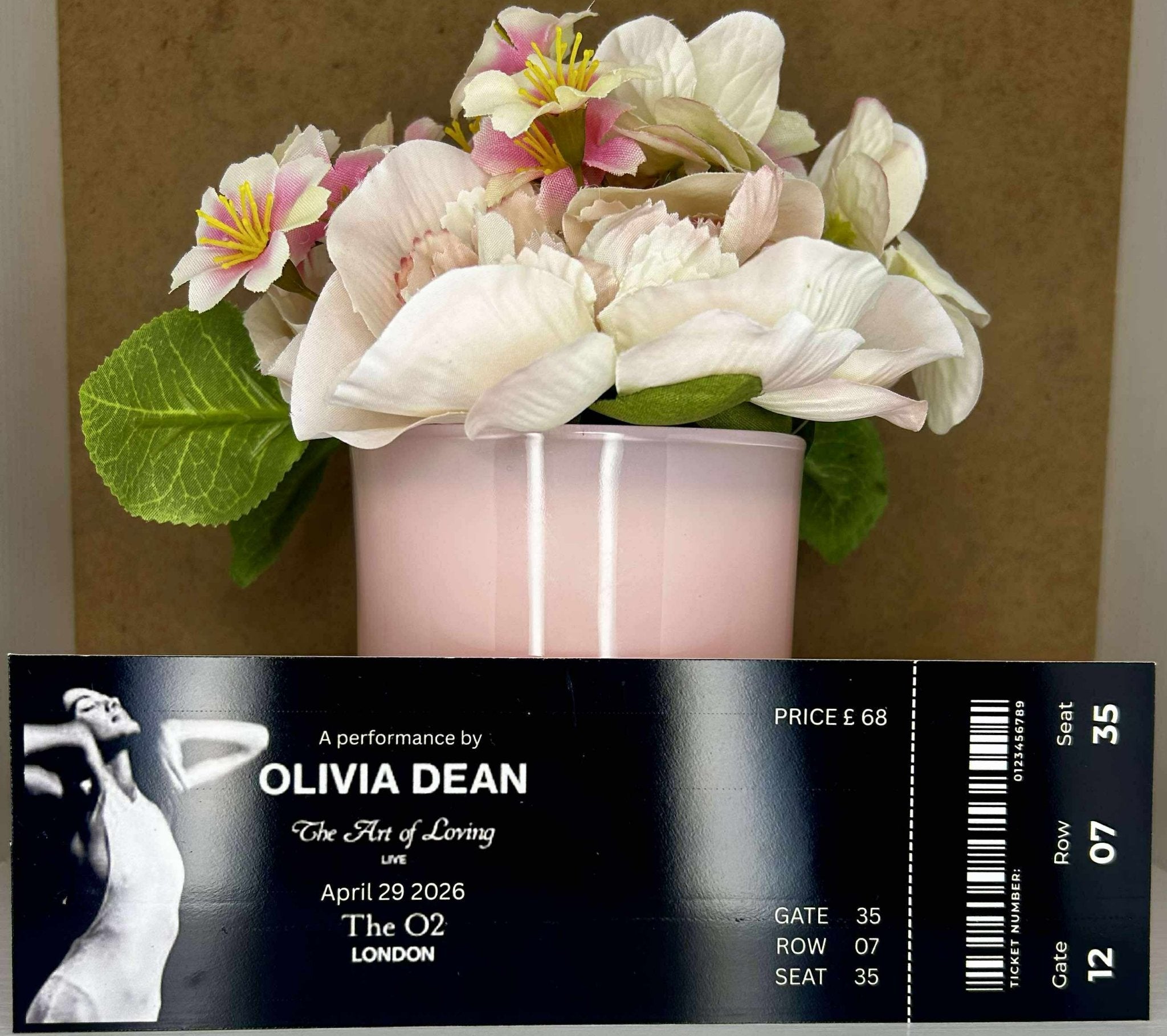 Personalised Music Concert Ticket Gift – Custom Keepsake Photo Card - Secret scentzations & T Belle