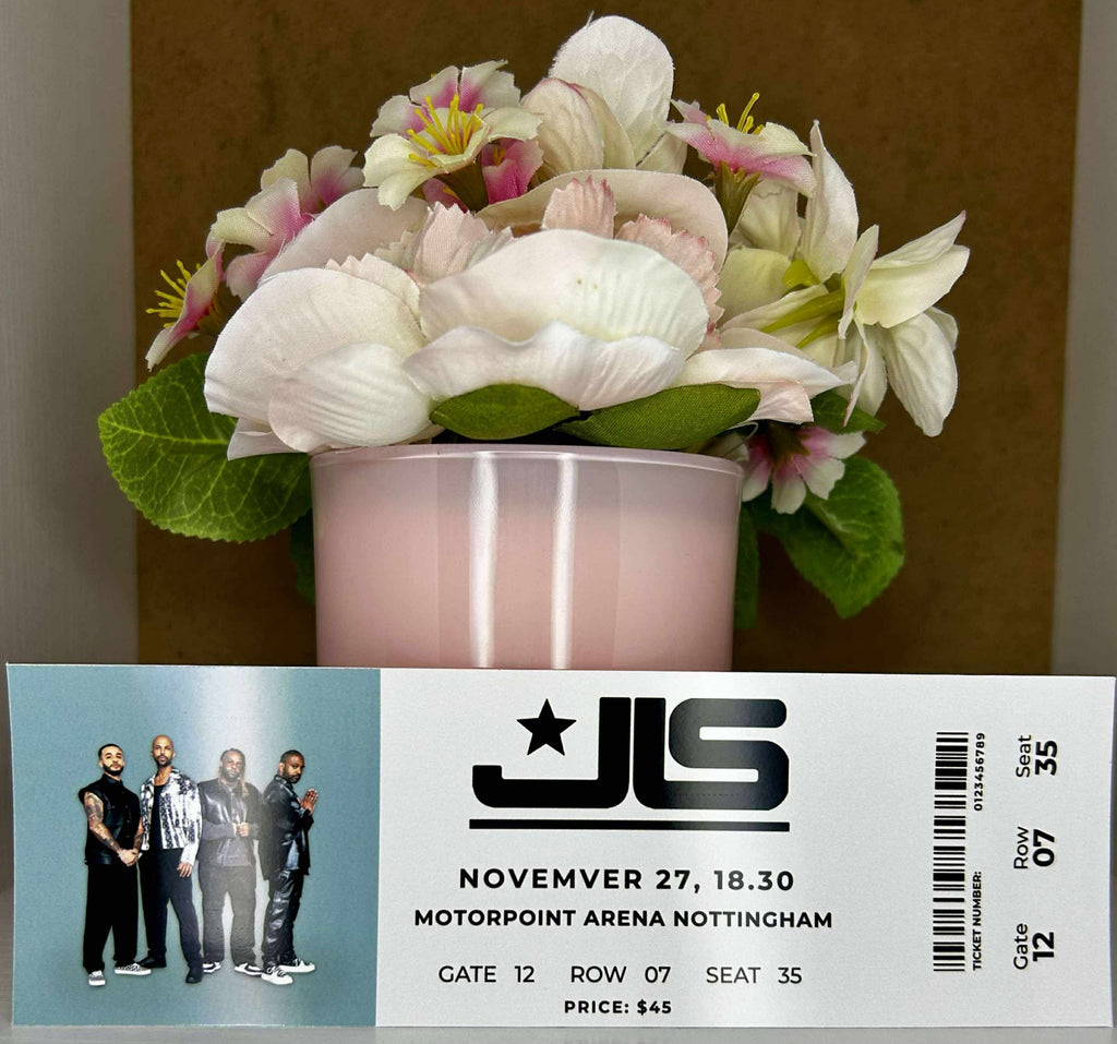 Personalised Music Concert Ticket Gift – Custom Keepsake Photo Card - Secret scentzations & T Belle