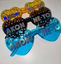 Akon & Ne-Yo CONCERT GLASSES FREE POUCH EVENT FESTIVAL CUSTOM