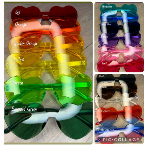 Take That Concert Sunglasses | Heart-Shaped Festival Glasses | Personalised Fan Accessory - Secret scentzations & T Belle